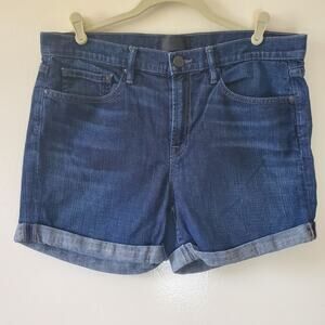 Vince Mason Relaxed Rolled Denim Jean Shorts Westside Light Size 30